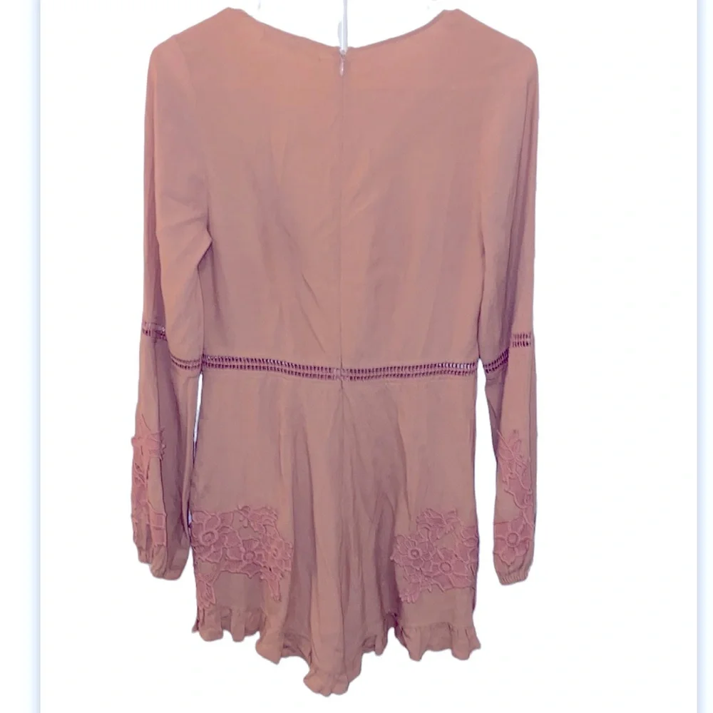 For Love And Lemons Pink Lace Romper - Picture 10 of 10